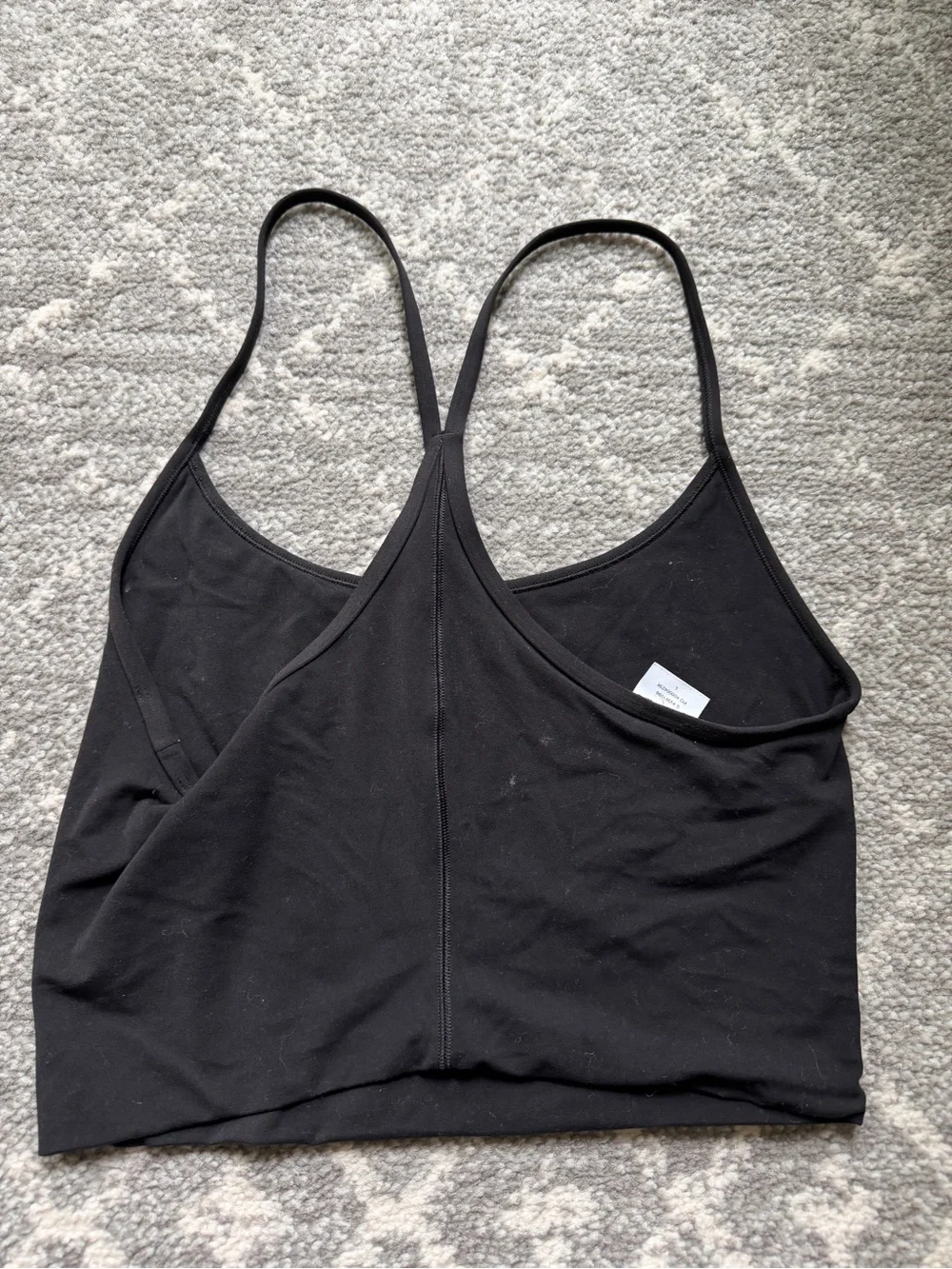 Vuori AllTheFeels Tank Black Racerback Bra Size L VW1098